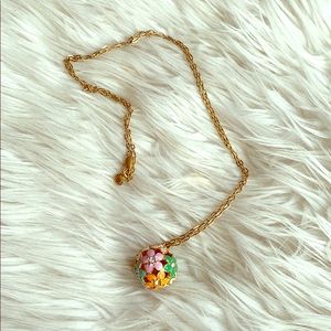 Jcrew long floral necklace